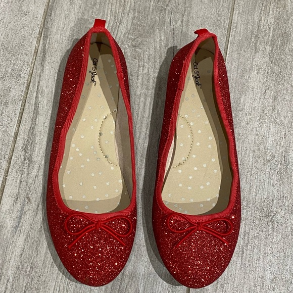 Cat & Jack Shoes Girls Red Flats Poshmark